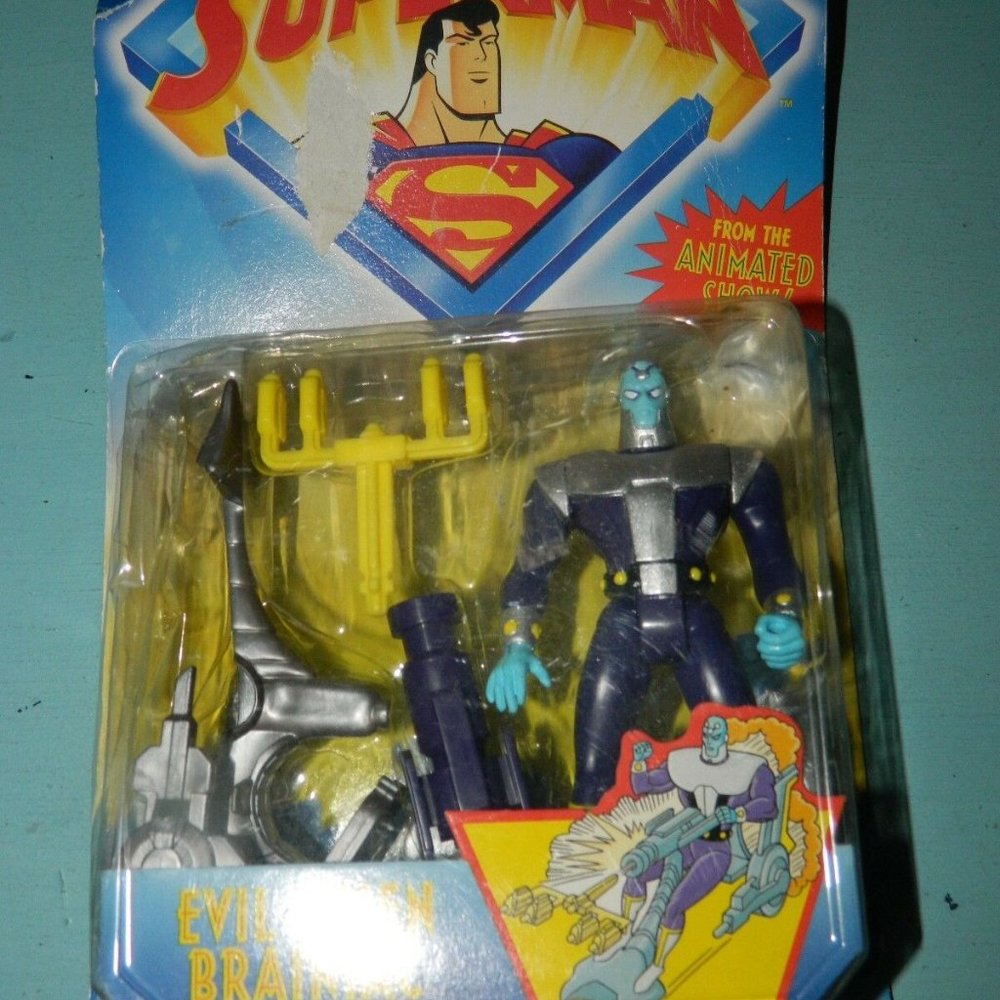 Kenner Superman Evil Alien Brainiac With Blasting Sled Figure